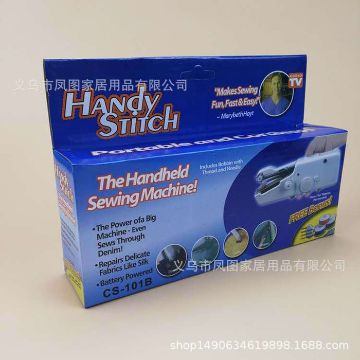 New Plus Accessories Handy Stitch Handheld Electric Sewing Machine Set Portable Mini Sewing Machine