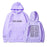 Letter Printing Long-sleeved Drawstring Hooded