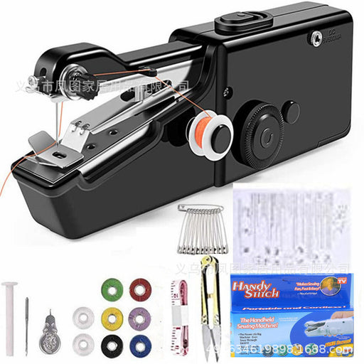 New Plus Accessories Handy Stitch Handheld Electric Sewing Machine Set Portable Mini Sewing Machine