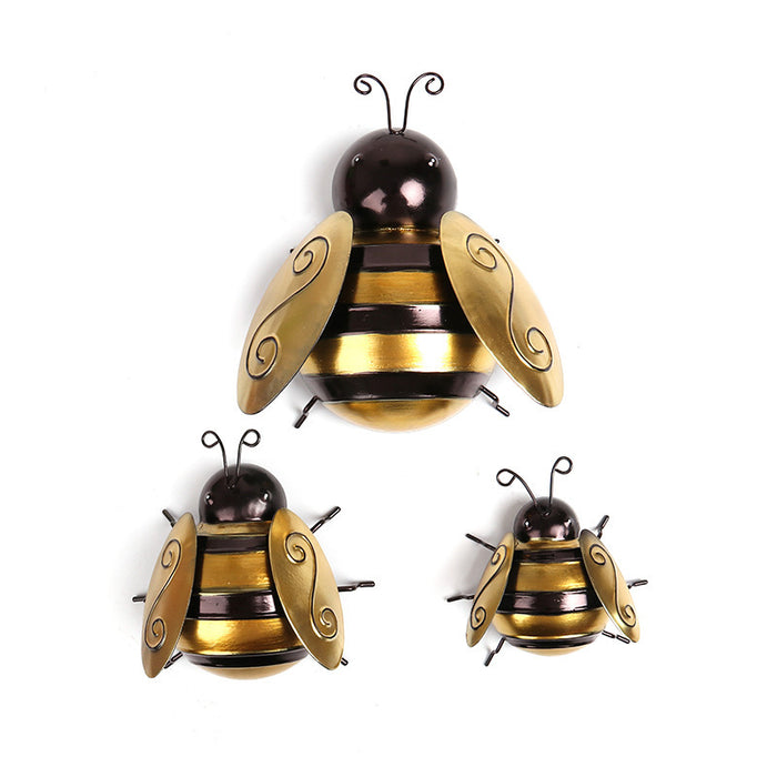 Idyllic Bee Iron Wall Decoration
