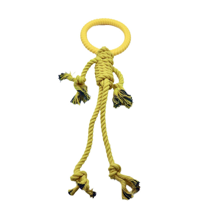 Pet Dog Dog Toy Bite-resistant Molar Teeth Relieving Boring-resistant Rope Knot Bite Rope Golden Hair Samo Labrador Big Dog Toy