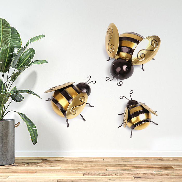 Idyllic Bee Iron Wall Decoration